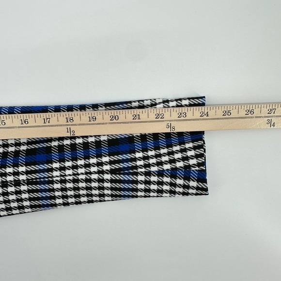 Banana Republic Womens Sz 4 Tailored Blazer/Jacket Blue White Black Plaid NEW! - Picture 15 of 16